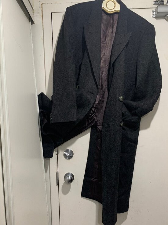 VINTAGE GARVEY'S MEN'S SHOP GENUINE WEST OF ENGLAND WOOL TRENCH COATS SIZE 42/L - Picture 13 of 15